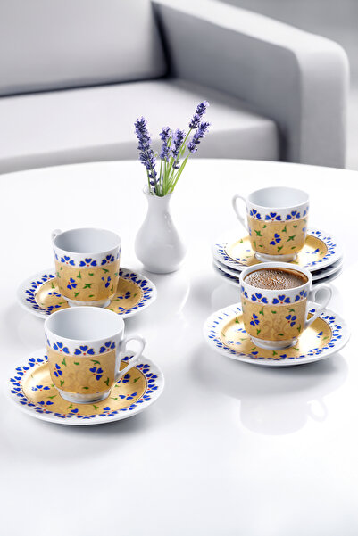 Güral Porselen Sedef Kahve Fincan Takımı 6 Kişilik Sf12ckt08115