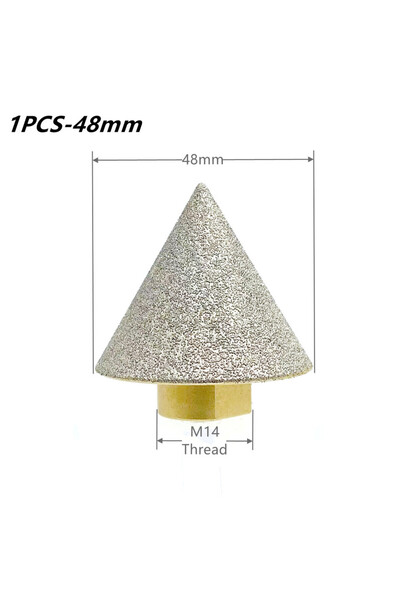 Choice قطعة واحدة - 48 مم M14 بتات شطب ماسية قطرها 35-50 مم لطحن بلاط الرخام ...