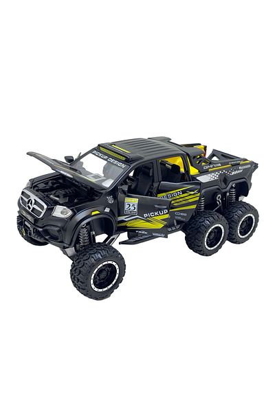 JPT Mercedes X class black metal model 1:24 sound, lights, horn