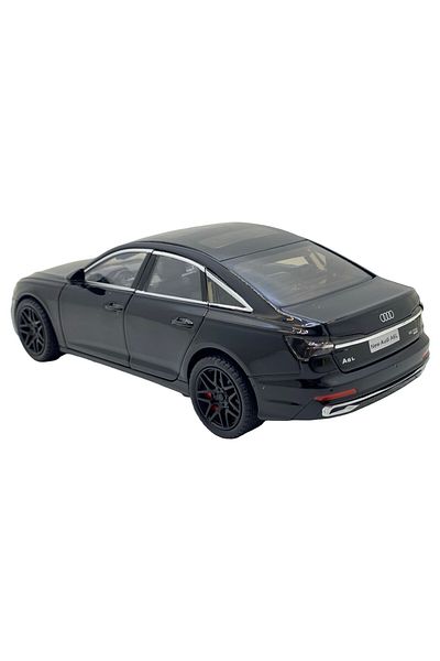JPT Audi A6L black metal model with sound, lights, opening doors 1:24