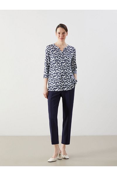LC Waikiki Wacky Collar Patterned Women's Blouse