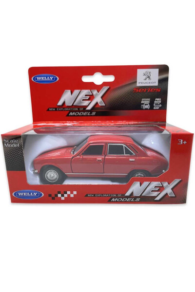 JPT Macheta metal Peugeot 504, rosu 1/36