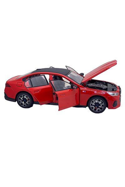 JPT BMW G60 M5 series model replica red 2024 scale 1:24 sound, lights, opens everything, turns the wheels