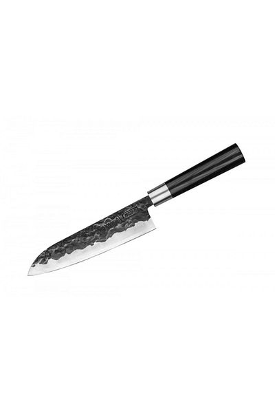 Samura Μαχαίρι santoku Samura Black Smith, ανθρακούχο ατσάλι, HRC 58, λεπίδα 18 cm