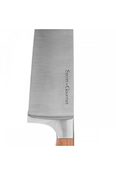 Secret de Gourmet Normandy chef's knife, stainless steel, wooden handle, blade 20 cm