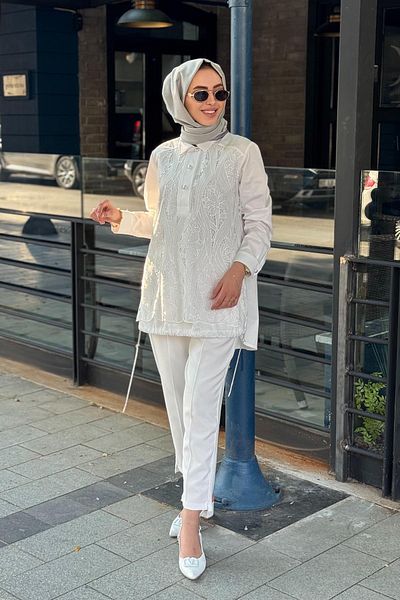 FUAT GÜRSEN Fuat Gürşen Tunic 25Y-3363 Ecru