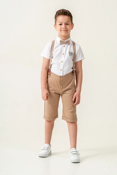 My Hanne Coat of Arms Bow Tie Boy's Suit 2541