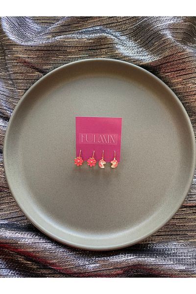 Fulmin Double Children's Earrings