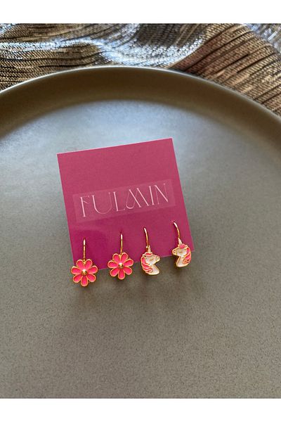 Fulmin Double Children's Earrings
