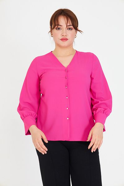 UNIQUE LADY V-Neck Long Sleeve Stylish and Modern Design Shirt