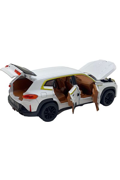 JPT BMW XM white metal model replica lights, sound, opening doors 1:32 scale
