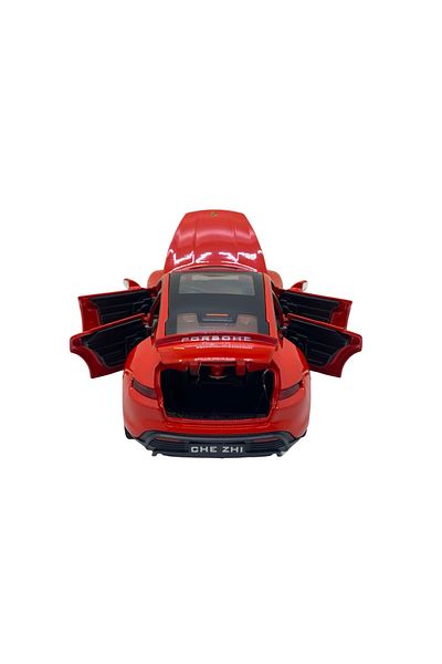 JPT Porsche Taycan red replica model 1:32 sounds, lights, opens everything