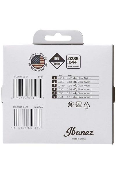 IBANEZ Icls6Ht Classic Guitar String Suit Hard Tension Set