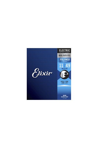 Elixir 011-049 Polyweb Medium Electric Guitar String 12100