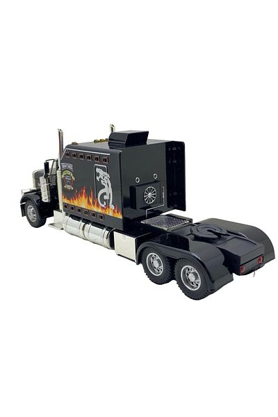 JPT American black truck model 1:24 sounds, lights, opens doors, spring