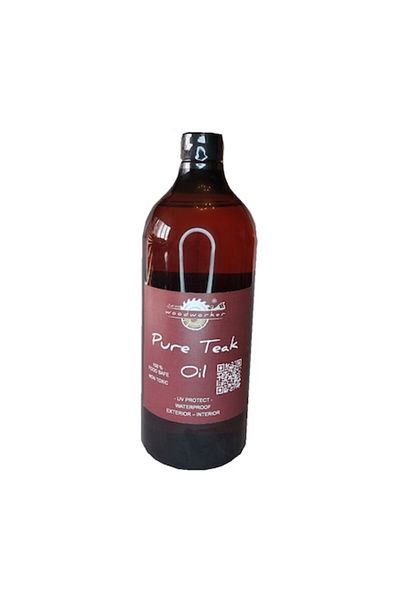 woodworker Ulei pur de tec, 1000 ml, pentru prelucrarea lemnului