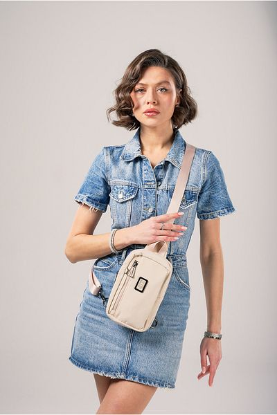 ÇÇS Ççs Men's Crossbody Bag Ccs17987 Beige