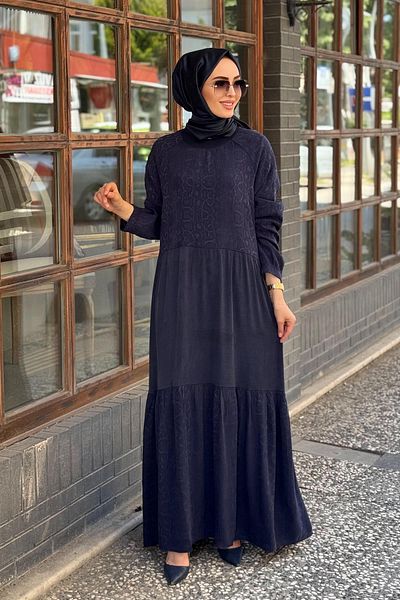 Invee Dress 7033 Navy Blue
