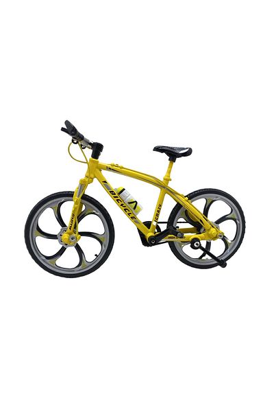JPT Yellow metal bicycle model 1/10