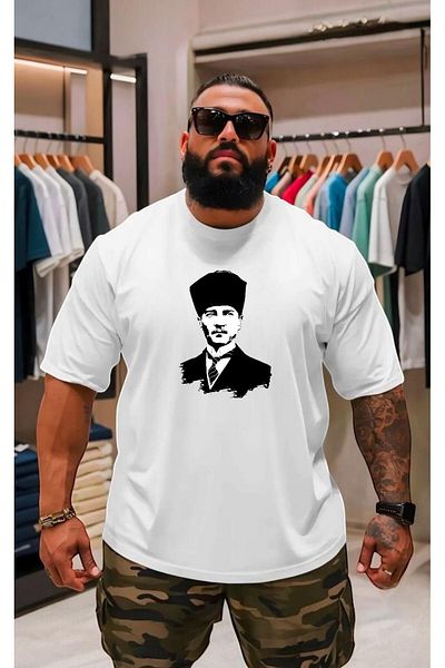 BENROMA Μπλουζάκι με στάμπα Atatürk Oversized Unisex