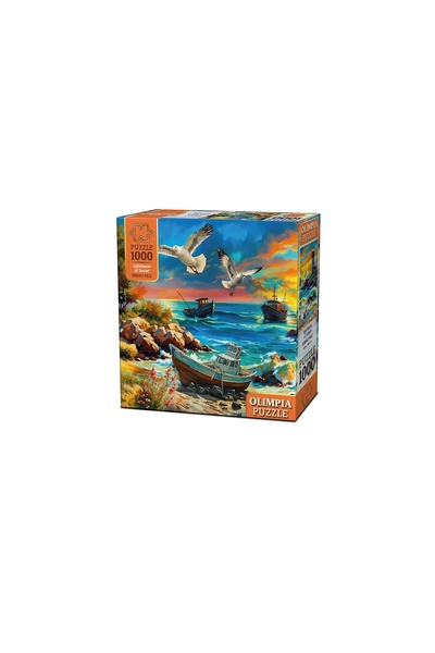 Genel Markalar OLİMPİA LİGHTHOUSE AT SUNSET 1000 PARÇA PUZZLE