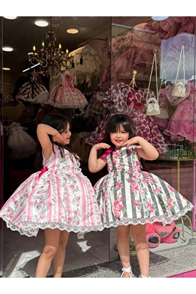 Miss Lorin Kids ÇİÇEK DESENLİ ÇOCUK ELBİSE