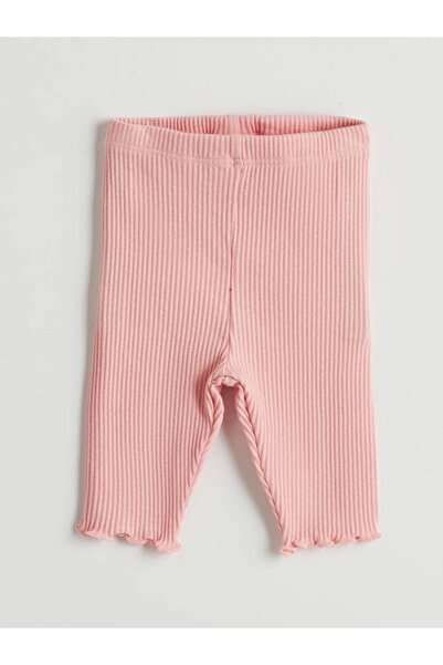 LC Waikiki Lcw Baby Beige Cotton Baby Girl Blouse and Capri Leggings 2-Pack