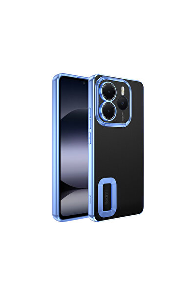 ZM STORE Xiaomi Redmi Note 14 5g Compatible Case Camera Protection Logo Displaying Omega Transparent Cover