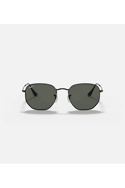 Ray-Ban Hexagonal Black Polarized RB3548N 002/58 Size 54