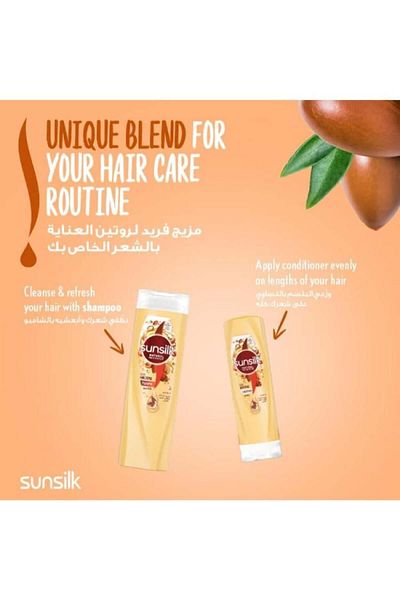 Sunsilk Shampoo with Argan Oil for Curly Hair by Sunsilk, 400 ml