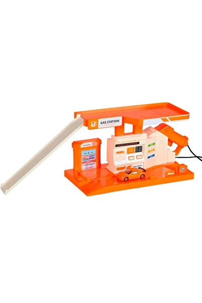 MEGA METAL ARAÇ BENZİN İSTASYONU SARI