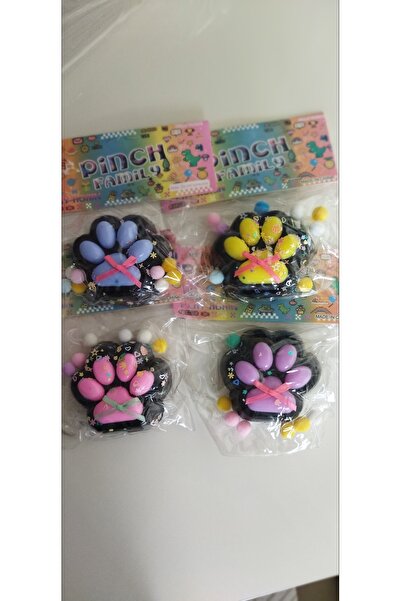 ELAS HOME Kedi Patisi Sukuşi_Taba Squisyh Pati Fiyonklu Pullu Parlak Karışık ...