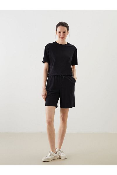 LC Waikiki Pantaloni scurți de damă cu talie elastică