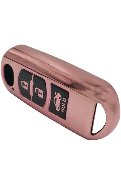 Mazda Zoom 3 Button Remote Key Fob Tpu Case Pink, Car Key Cover, 1 Piece, Durable Protection