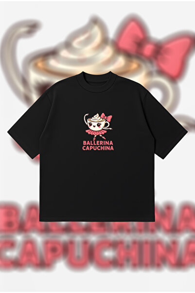 PURE POWER Tricou Ballerina Capuchina Boxy Fit supradimensionat unisex tricou...