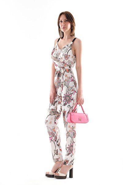 EXPLOSION Çiçek Desenli Tulum