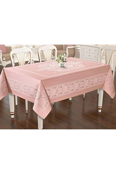 DENİZLİ ÇEYİZ مفرش طاولة جاكار فاخر جامبو