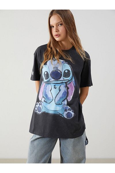 LC Waikiki Crew Neck Stitch Printed Women's T-Shirt
