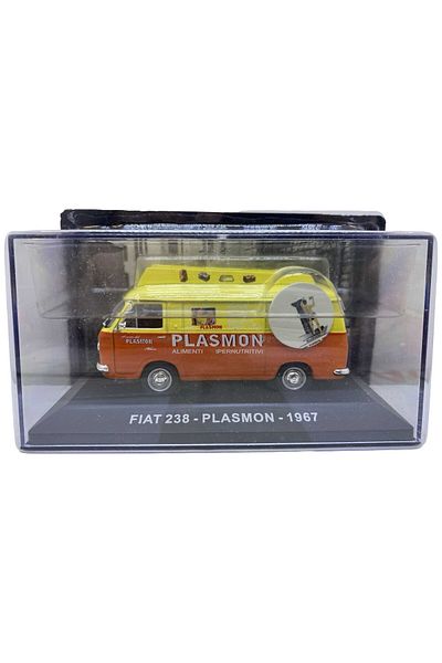 JPT Model Car Fiat 238 Plasmon 1967 1:43 Orange/Yellow