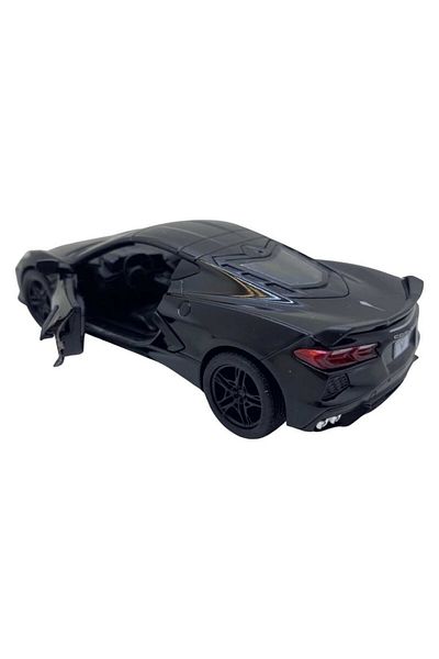 JPT 2021 Corvette C8 1/36 black Kinsmart model