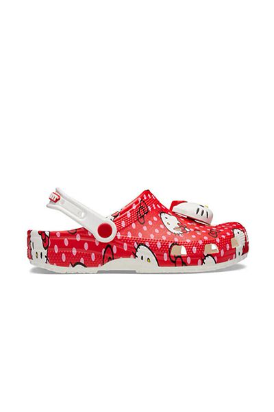 Crocs Hello Kitty Red Classic Clog Women's Daily Slippers 210575-90H Red