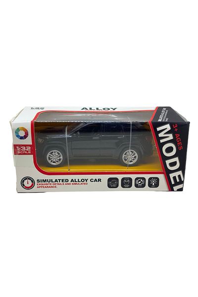 JPT Jeep Grand Cherokee SUV replica model, length 10 cm, black, with interactive functions