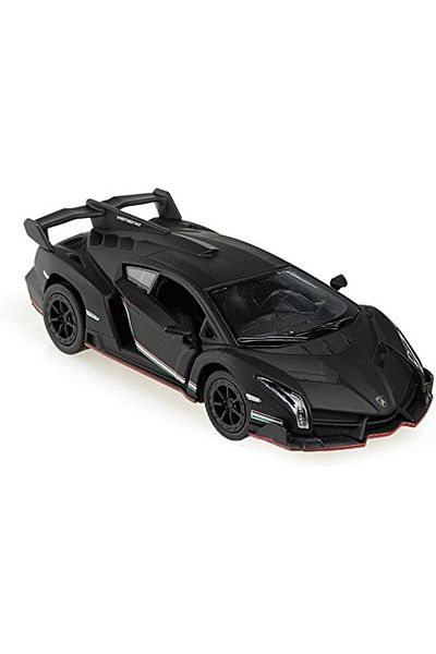 JPT Model 1/36 Lamborghini Veneno, matt black matte black in Kinsmart box