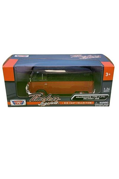 JPT Model Volkswagen T1 black red 1:24 delivery van