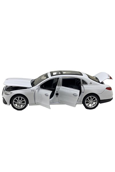 JPT Replica model Mercedes Maybach S Class white with sounds, lights, opening doors, hood 1:32 scale