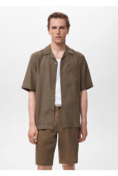 MANGO Man Regular kesim lyocell gömlek