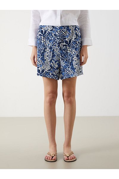 LC Waikiki Floral Women's Shorts with Elastic Waist
