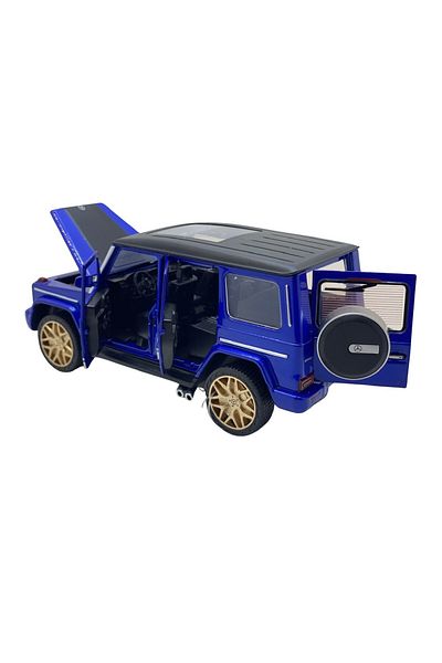 JPT Blue Mercedes G replica model with sounds and lights, 1:32 scale.