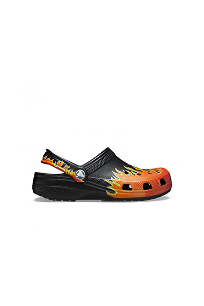 Crocs Класичні капці Classic Flames Clog K для дітей 210993-0C4 Чорні