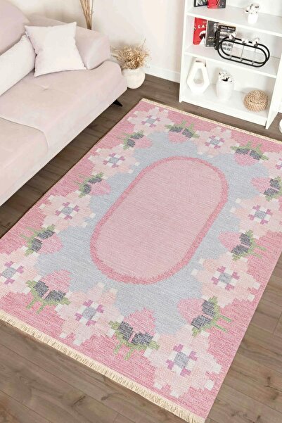 Markaev Çiçek Baskılı Dokuma Taban Halı 135 YNG